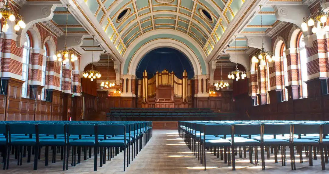 The Great Hall is a striking example of Victorian architecture, serves as a versatile event space