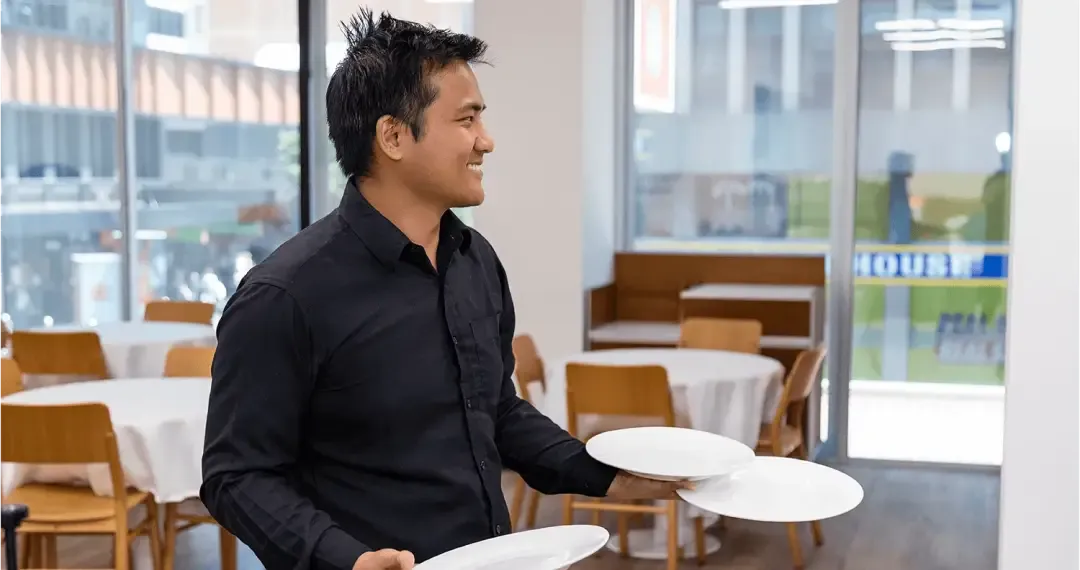Blue Door Social Club, a student-run restaurant as a training ground for students in hospitality and culinary programs