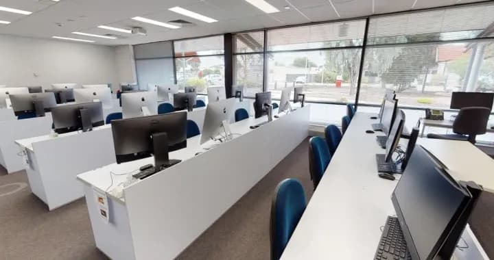Macs and Windows computers to use. The computer lab can be used by anyone while there is no class booked