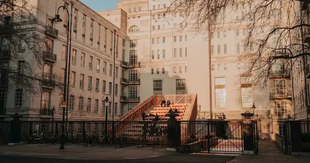 Senate House is one of the three buildings at the Central London campus. 