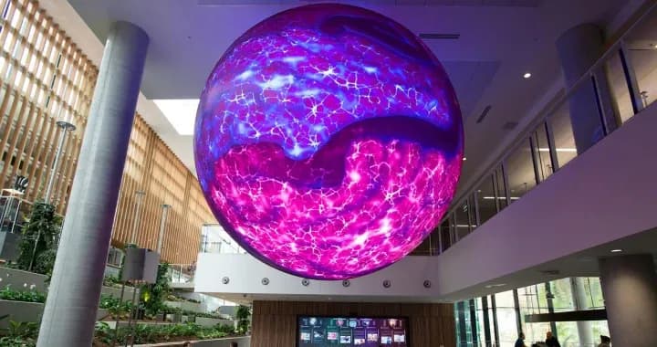 The Sphere is comprised of 12.7 million individual LED lights, allowing the sphere to operate in full daylight