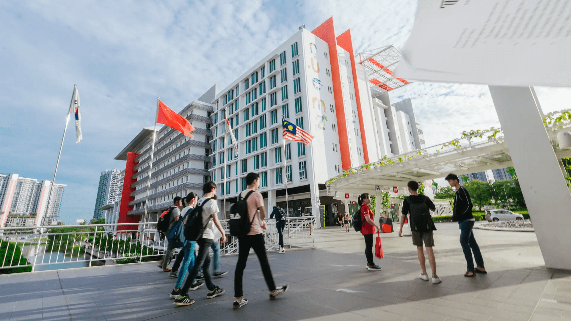 Students on campus