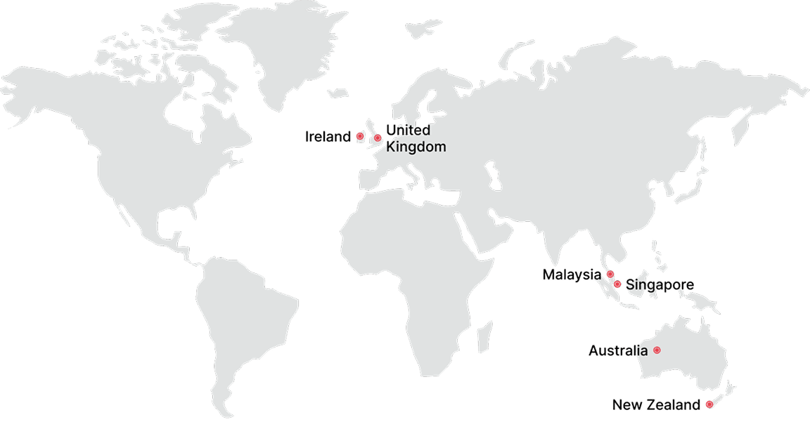 Partner University Map