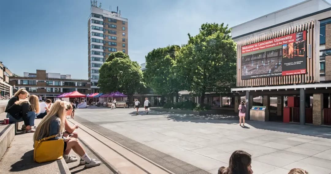 Alexandra Square is the central hub serving as the heart of campus life, is surrounded by key university buildings