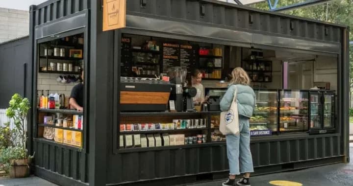 Café Bon Voyage specialises in roasted coffee from the Adelaide Hills, freshly made baguettes and sandwiches