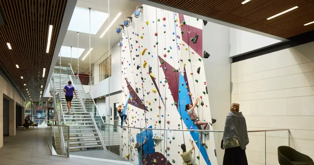 Climbing Wall enthusiasts, there is an indoor climbing wall offering various difficulty levels
