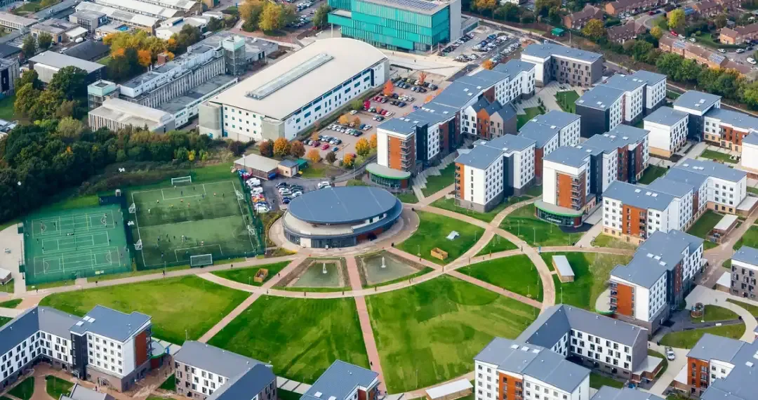 College Lane hosts schools such as Humanities, Education, Law, and Business, and features modern halls