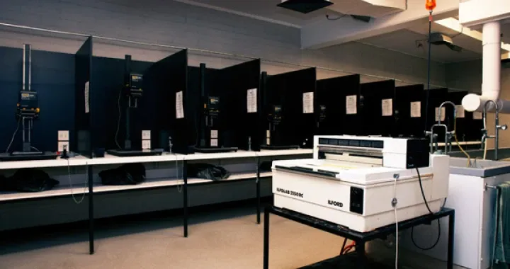 We have a black and white darkroom with automated print processing and black and white film developing