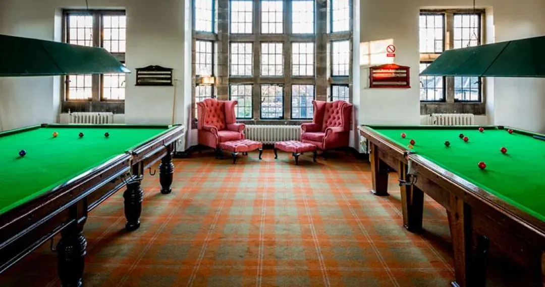 Devonshire Hall Common Area is a central space for residents to relax, socialize, and engage in various activities