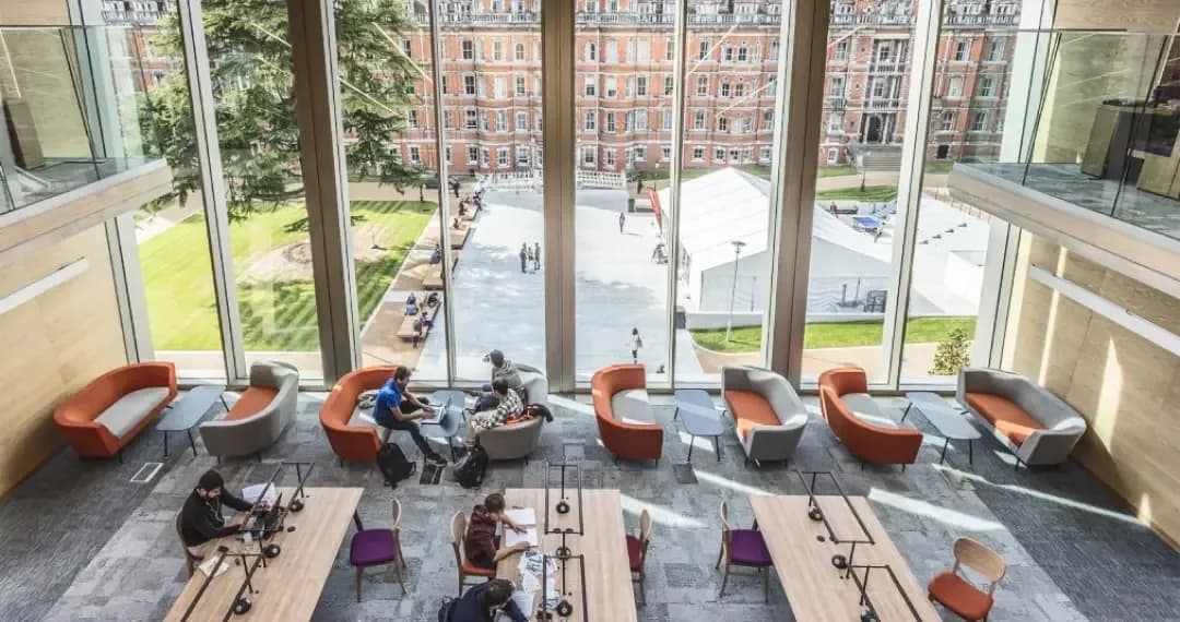 Emily Wilding Davison Building is the main library provides a spacious, modern area for seating and meetings