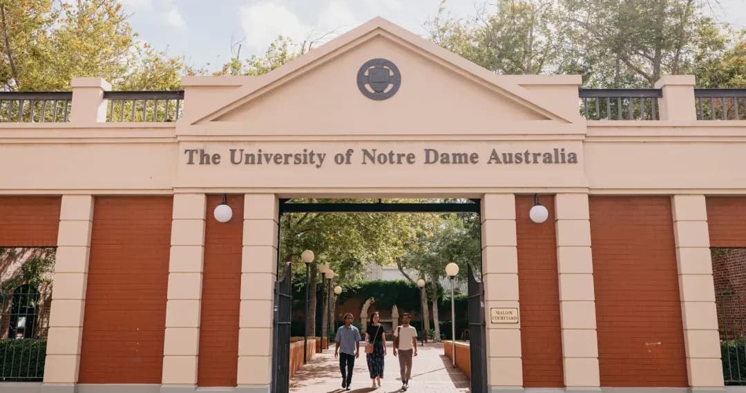 Entrance Malloy Courtyard, is a tranquil outdoor space named in honor of Father Edward A. Malloy