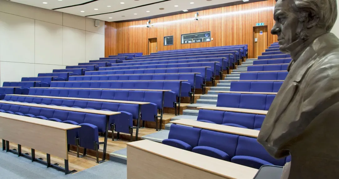 Faraday Lecture Theatre is a major academic venue used for large-scale lectures, seminars, and guest talks