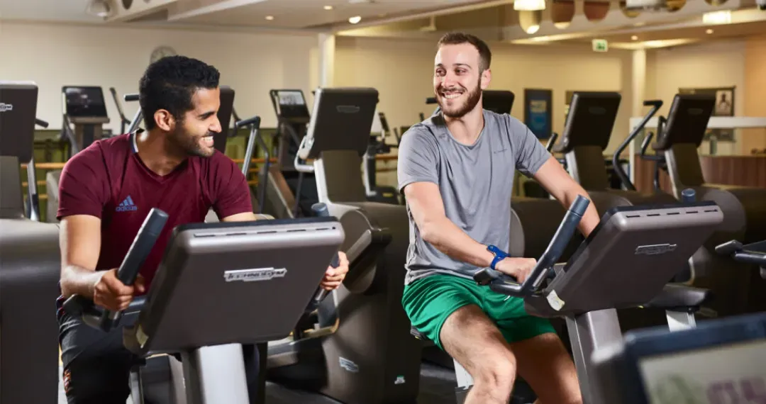 Fitness Suite you’ll find a 250-station Technogym, free weights and benches