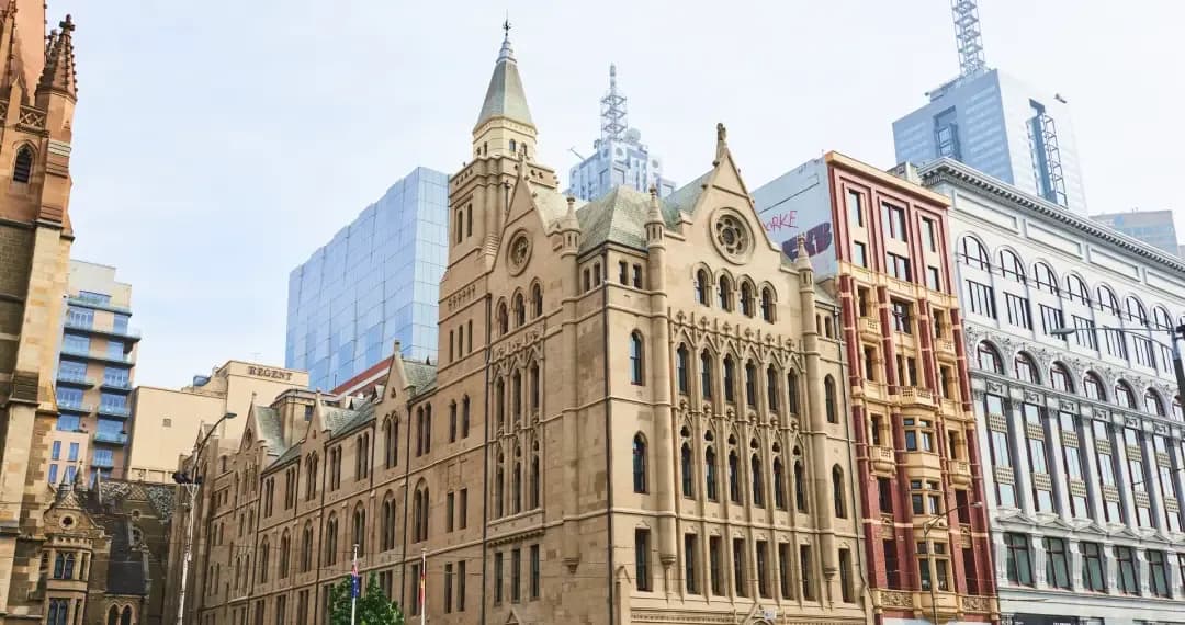 Flinders Street Campus, situated in the heart of Melbourne, providing a vibrant and dynamic environment for students