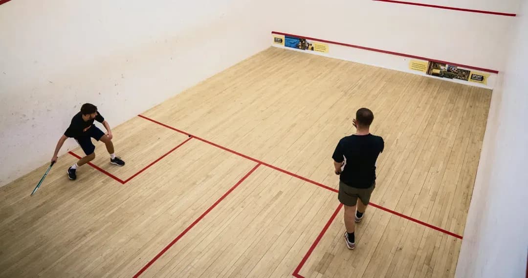 There are several squash courts available for booking