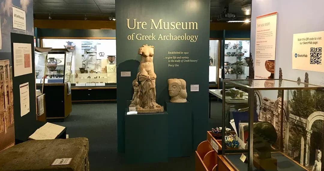 The Ure Museum of Greek Archaeology specializes in Greek antiquities, with focus being on ancient Greek pottery