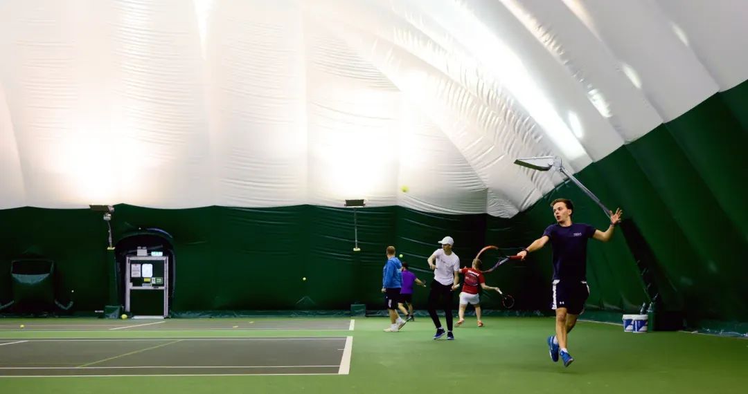 The TennisPark has 3 indoor courts adjacent to 5 outdoor courts
