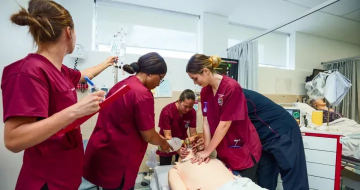 Our state‑of‑the‑art health and wellness building incorporates high and low fidelity simulated practice wards