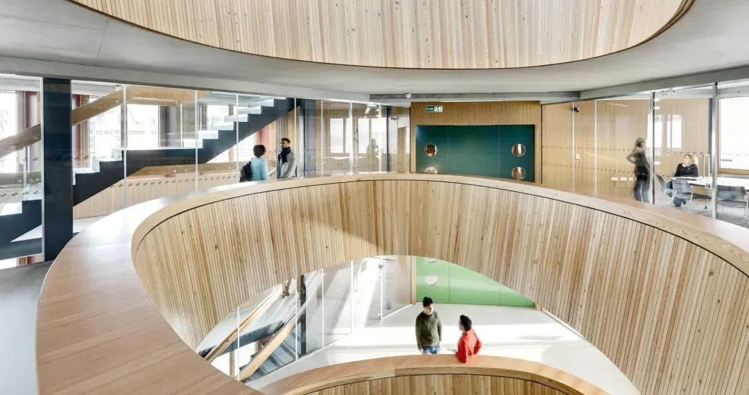 Jessop West hallway itself is an example of contemporary architecture, featuring innovative design elements