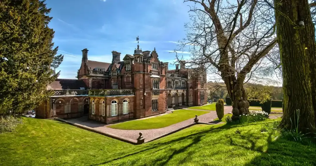 Keele Hall remains a beautiful stately home surrounded by the hundreds of acres of woodland and gardens