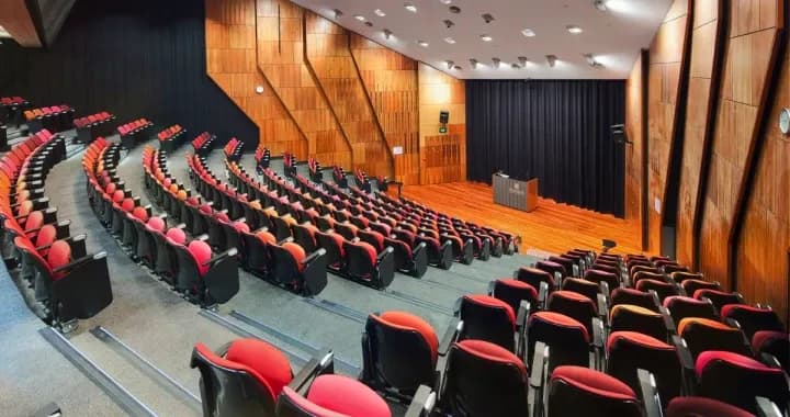 Kim Beazley Lecture Theatre, is a 300 seat lecture theatre located at the southern end of Bush Court