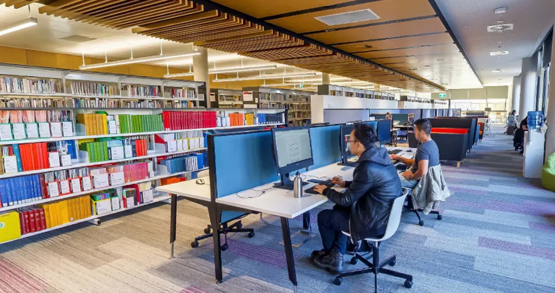 Library Study Area, are designed to support student learning, research, and collaboration