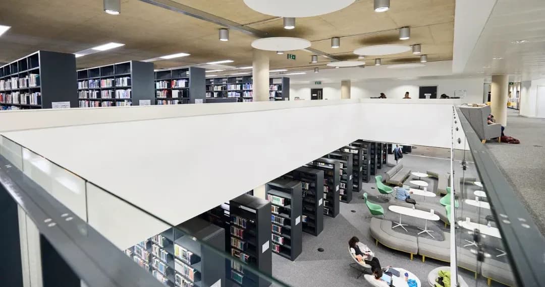 Library we have rich learning environments, where you can do group study work or silent areas