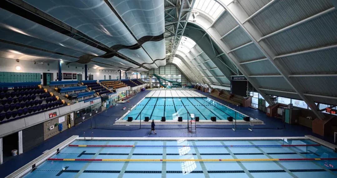 Manchester Aquatics Centre is a world-class Olympic-standard swimming and diving facilities