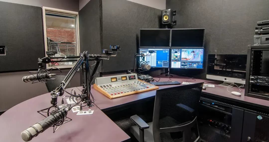 Media Studio, specialized facility designed to support students in media, communications, and related fields