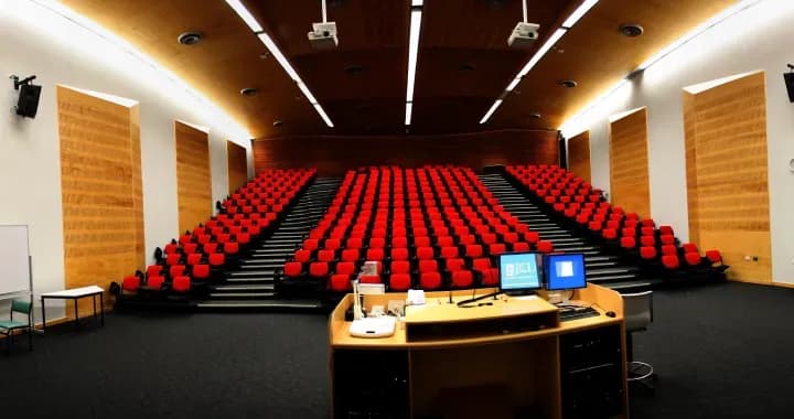 Medical Lecture Theatre, seats available for 287 persons with Cinema Projector