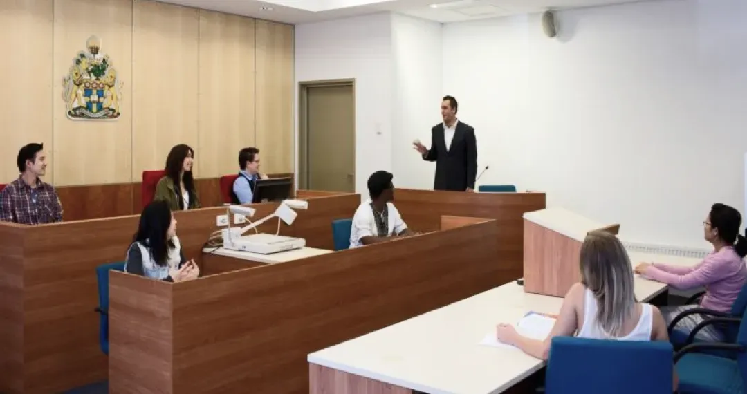 Moot Court specialized facility designed to provide law students with practical, hands-on experience