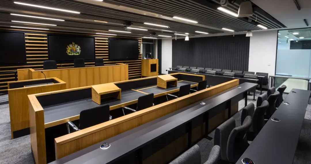 Moot Courtroom is a resemble an actual court environment and prepares students for professional settings