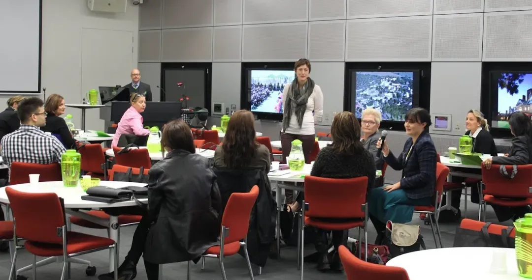 Multi-Purpose Space A, often used for academic workshops, professional development sessions & training events