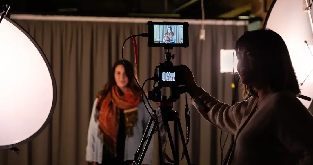 The studio provides a dedicated environment for students to explore various photography styles