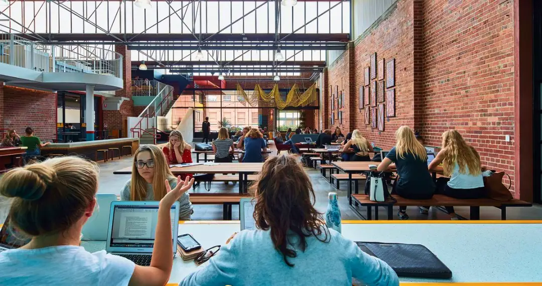 Prindiville Hall, reflects the architectural heritage used for various academic events & student services