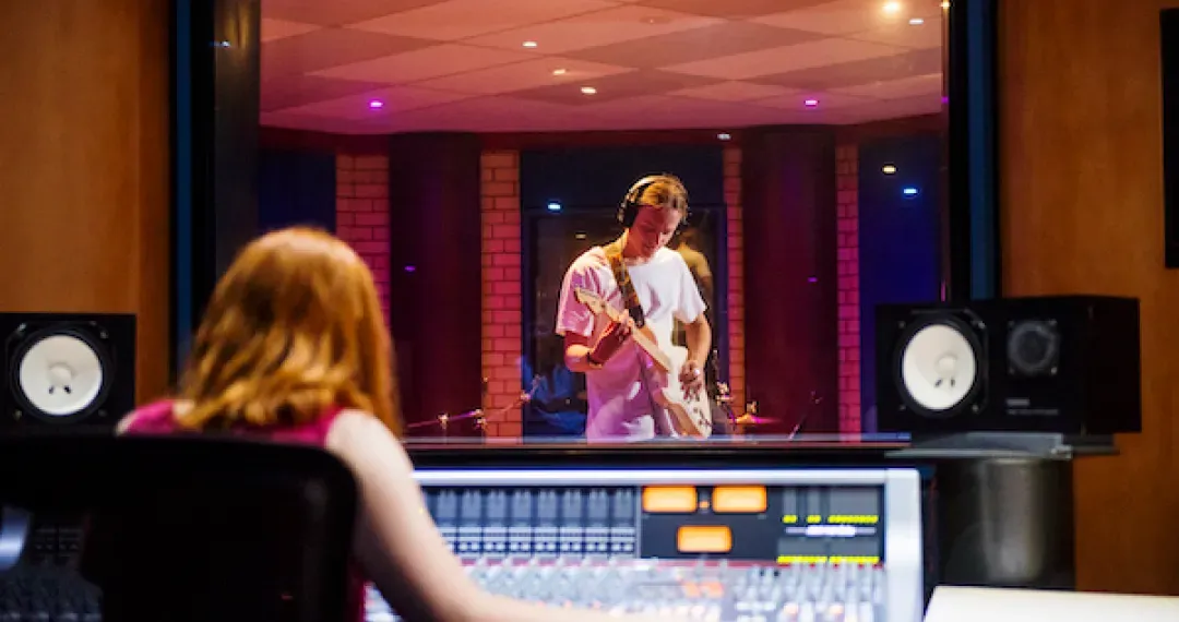 This is where the magic happen, recording studio is used for the teaching & practice of music production