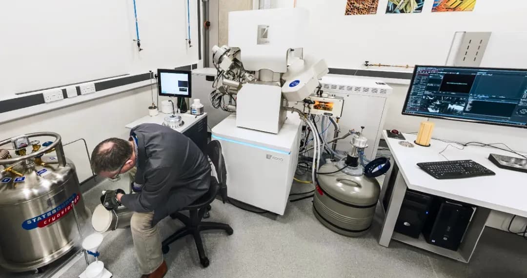 Scanning Electron Microscope Lab, specialized facility used for high-resolution imaging and analysis of materials