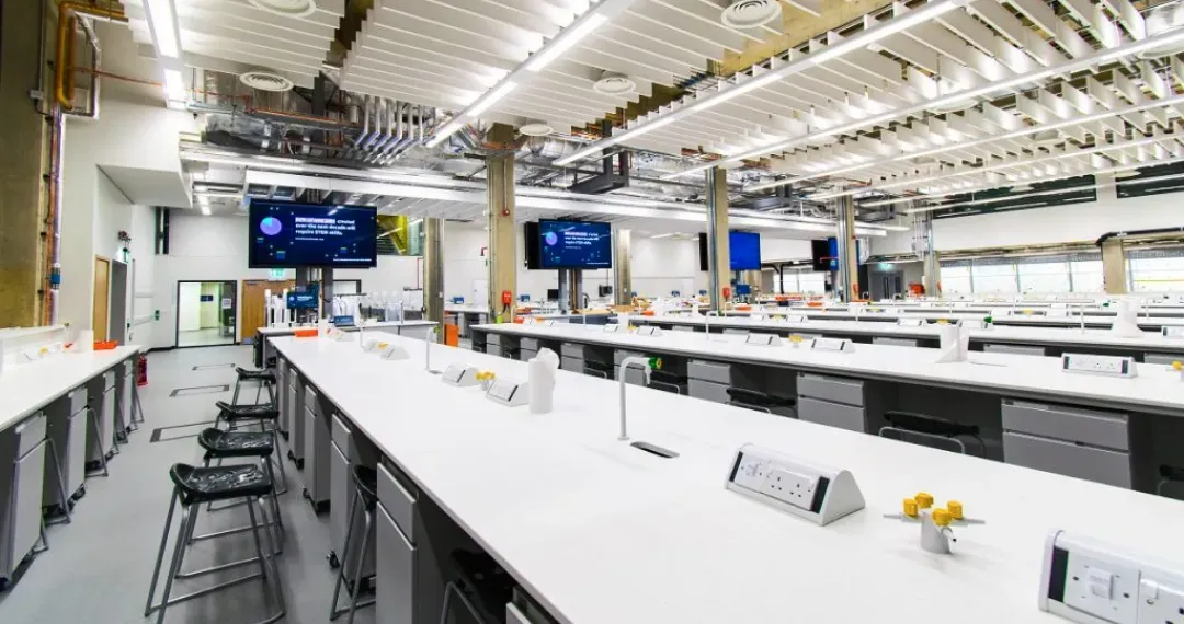 A dedicated Science Centre featuring molecular biology and psychology labs, a 220-seat SuperLab