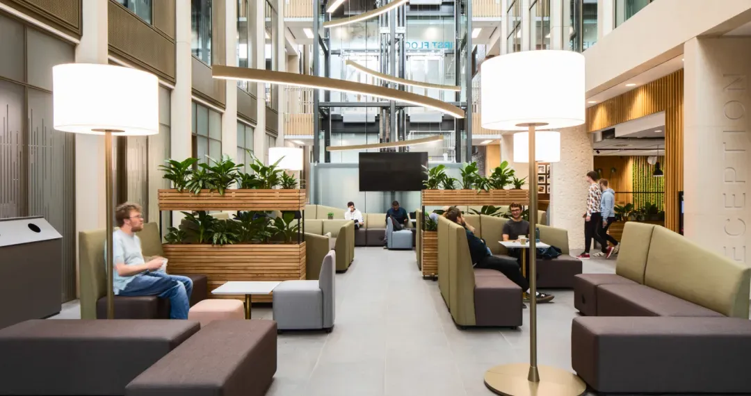 The building has been designed to encourage collaboration among researchers, students, and industry professionals