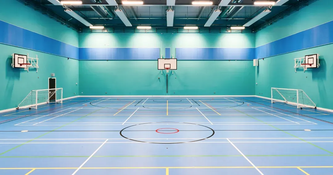 Sports Hall host a range of activities, including basketball, badminton, and indoor football