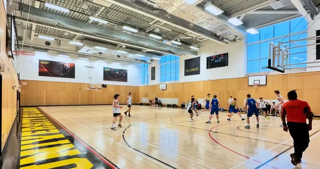 Stevenson Building main sports and fitness facility like basketball, badminton, swimming and strength-training equipment