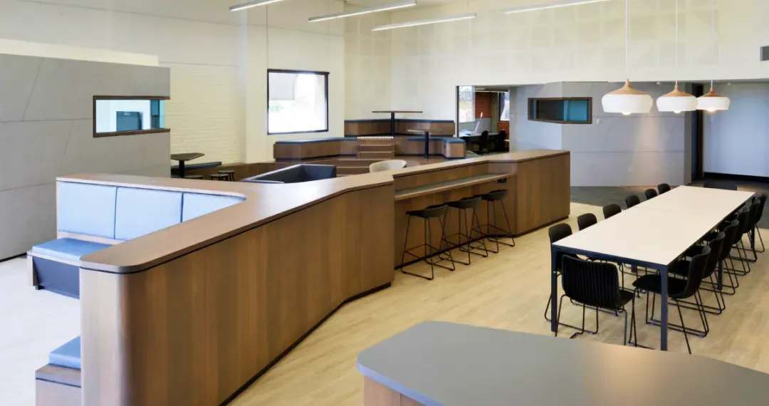 Student Lounge, facilities with Wifi access, power outlets, and kitchenette (include microwave & hot water)