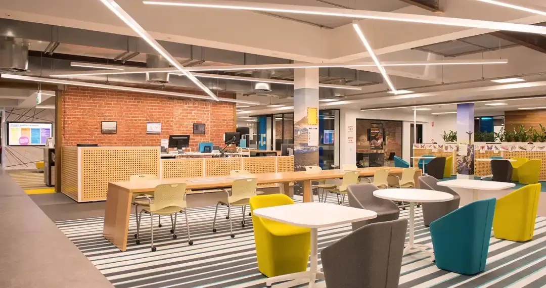 Student Lounge, vibrant communal areas to share knowledge and form connections while you study