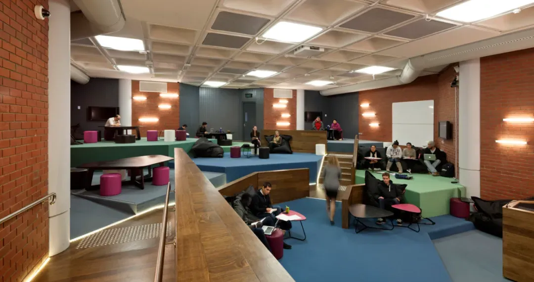 Student Lounge, meet up with friends, work on group assignments, chill out between classes or heat up your lunch