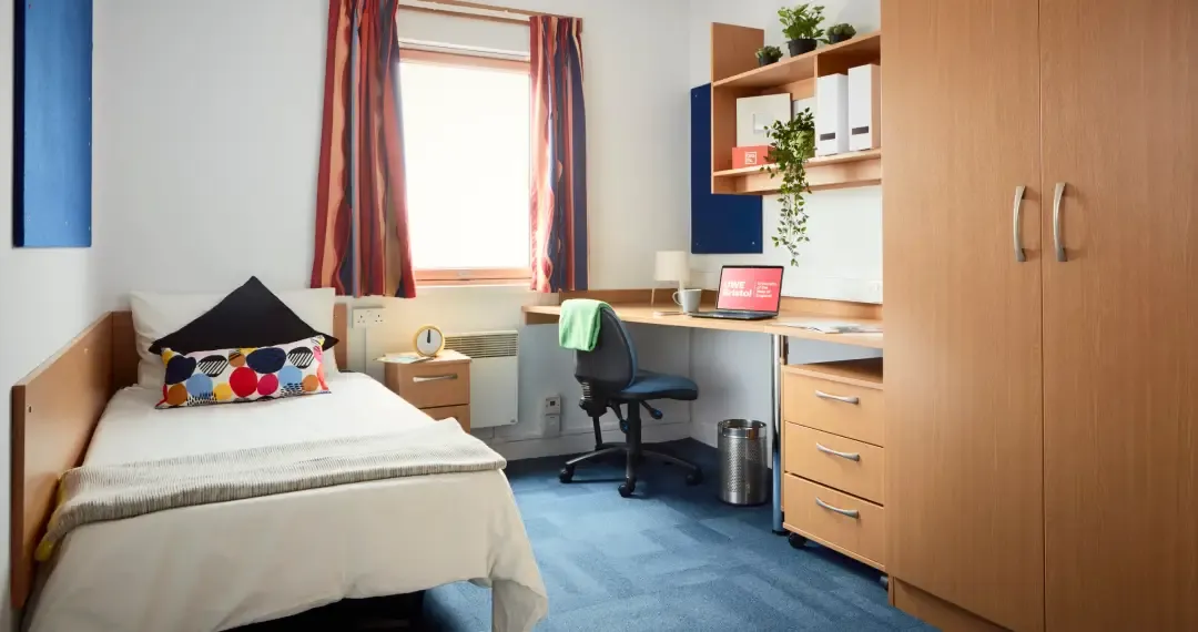 Student Village Bedroom offers a range of room types, including standard single rooms and en-suite rooms
