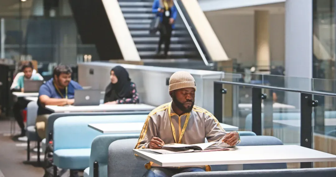 Study Area designed for focused, individual work, with minimal distractions