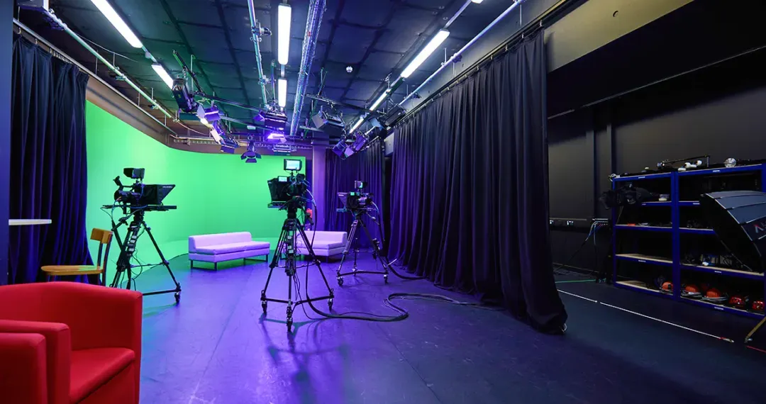 TV Studio is a professional-grade facility supports the production of short films, advertisements, and studio-based shows