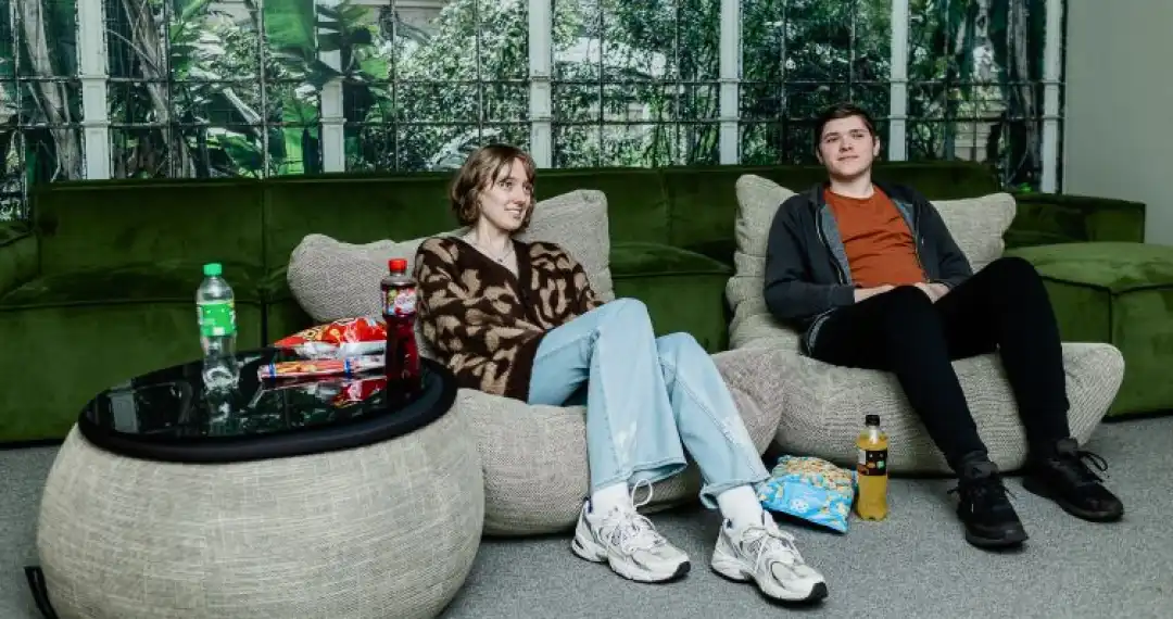 The Green Room, where you can hang out with friends, watch movies, study in peace