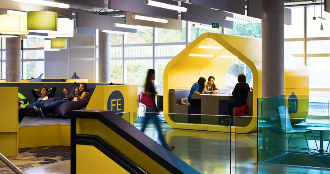 TheHub is multipurpose building designed to help students focus and collaborate