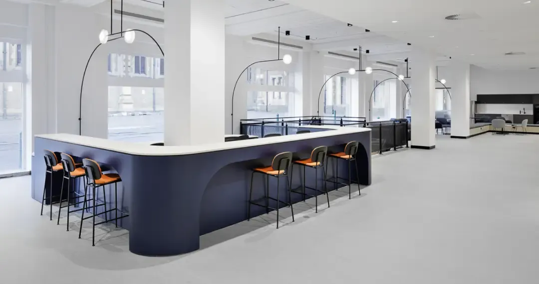 The lounge is designed as a gathering place where students can meet, chat, and build friendships